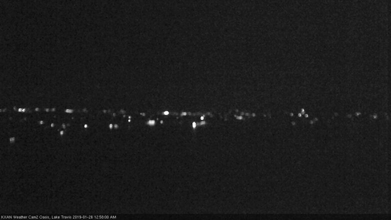 Lake Travis webcam, January 25, 2019 12:00 AM CT
