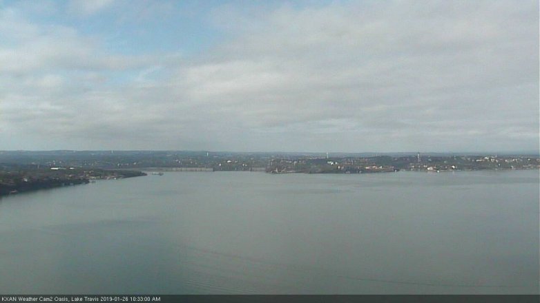 Lake Travis webcam, January 26, 2019 9:35 AM CT
