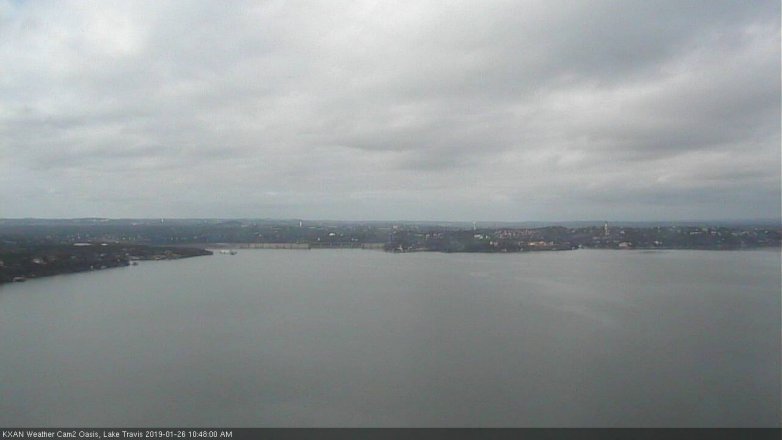 Lake Travis webcam, January 26, 2019 9:50 AM CT