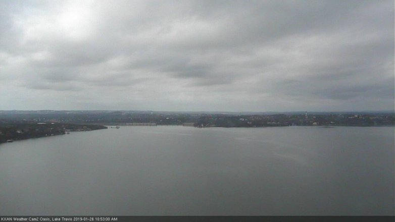 Lake Travis webcam, January 26, 2019 9:55 AM CT