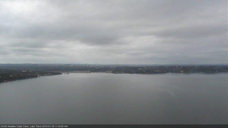 Lake Travis webcam, January 26, 2019 10:05 AM CT