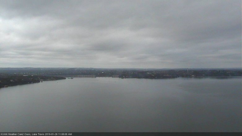 Lake Travis webcam, January 26, 2019 10:10 AM CT