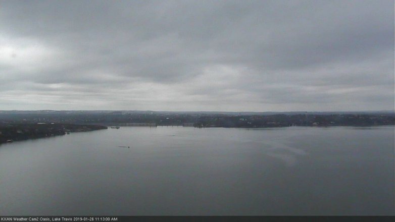 Lake Travis webcam, January 26, 2019 10:15 AM CT