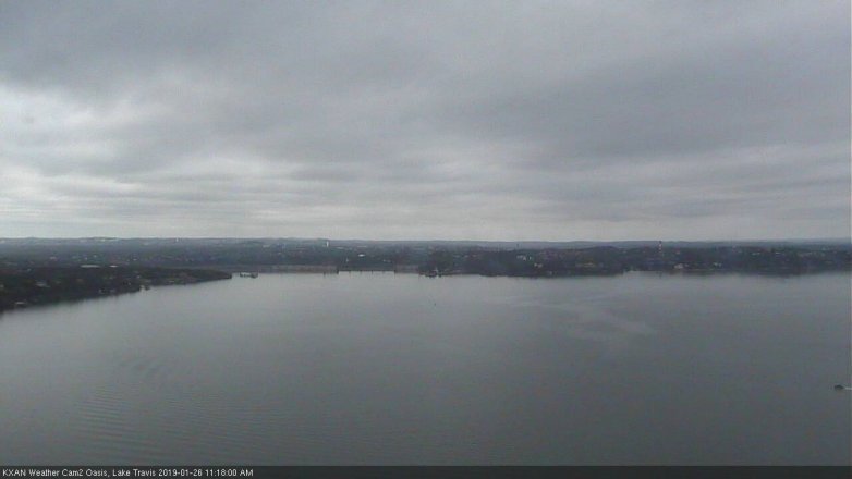 Lake Travis webcam, January 26, 2019 10:20 AM CT