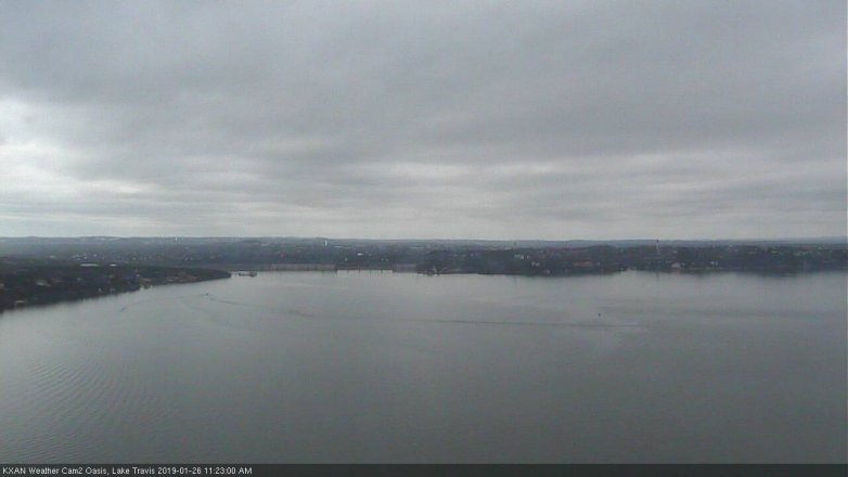 Lake Travis webcam, January 26, 2019 10:25 AM CT