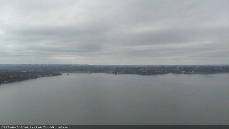 Lake Travis webcam, January 26, 2019 10:30 AM CT