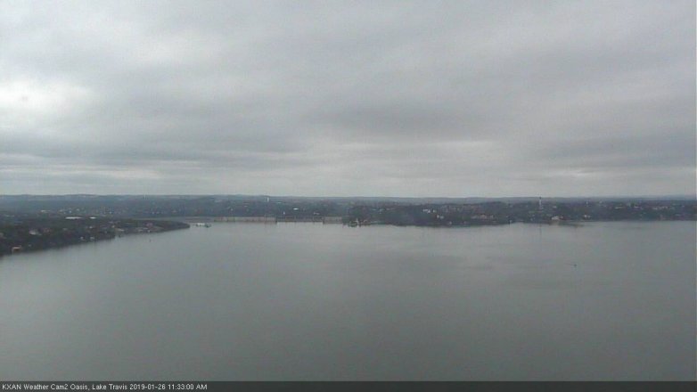 Lake Travis webcam, January 26, 2019 10:35 AM CT