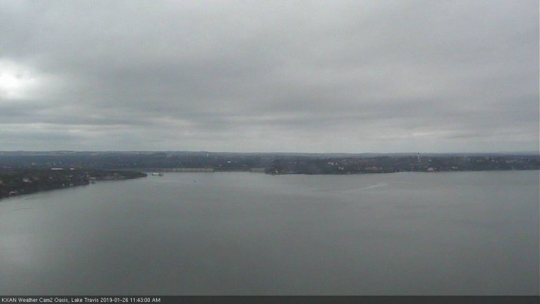 Lake Travis webcam, January 26, 2019 10:45 AM CT