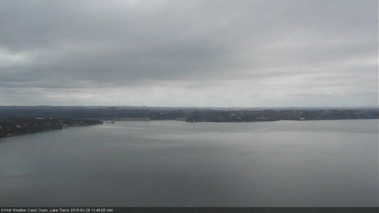 Lake Travis webcam, January 26, 2019 10:50 AM CT