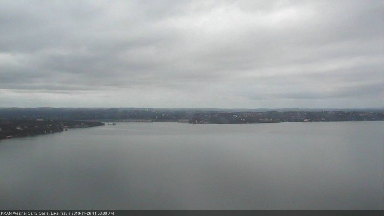 Lake Travis webcam, January 26, 2019 10:55 AM CT
