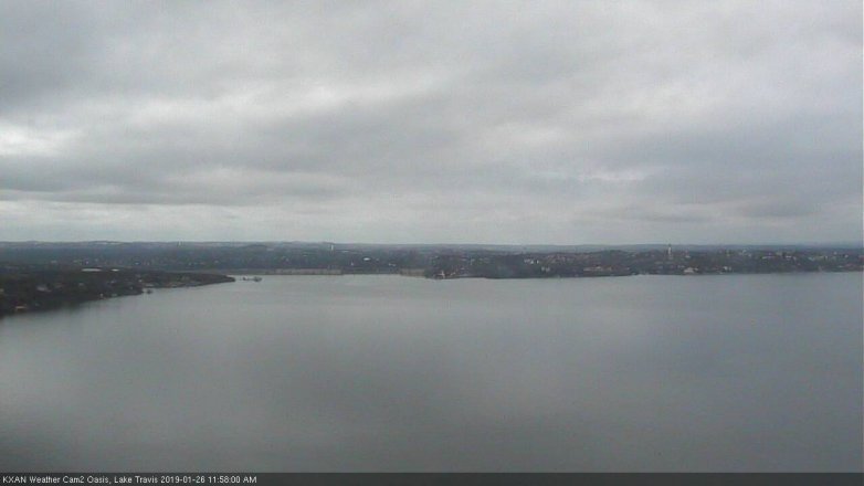 Lake Travis webcam, January 26, 2019 11:00 AM CT