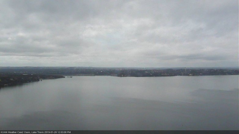 Lake Travis webcam, January 26, 2019 11:05 AM CT