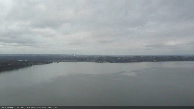 Lake Travis webcam, January 26, 2019 11:10 AM CT