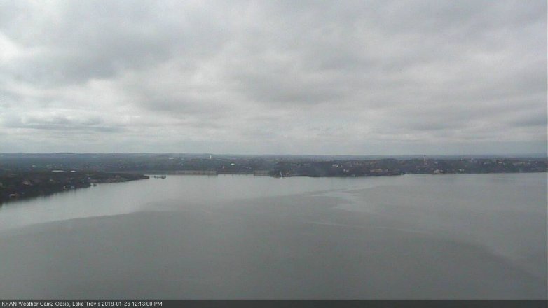 Lake Travis webcam, January 26, 2019 11:15 AM CT