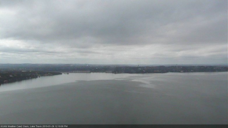 Lake Travis webcam, January 26, 2019 11:20 AM CT