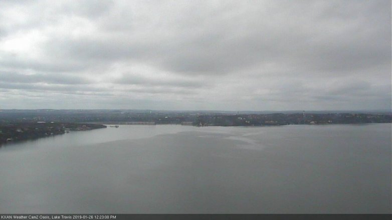 Lake Travis webcam, January 26, 2019 11:25 AM CT