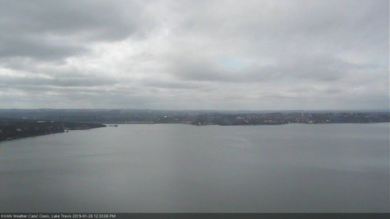 Lake Travis webcam, January 26, 2019 11:35 AM CT