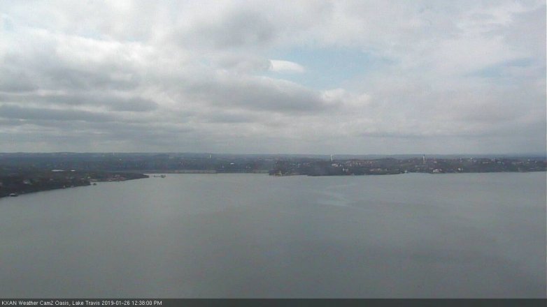 Lake Travis webcam, January 26, 2019 11:40 AM CT
