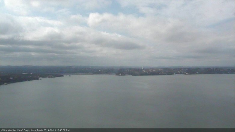 Lake Travis webcam, January 26, 2019 11:45 AM CT