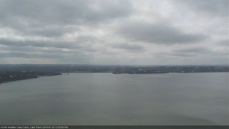 Lake Travis webcam, January 26, 2019 11:55 AM CT