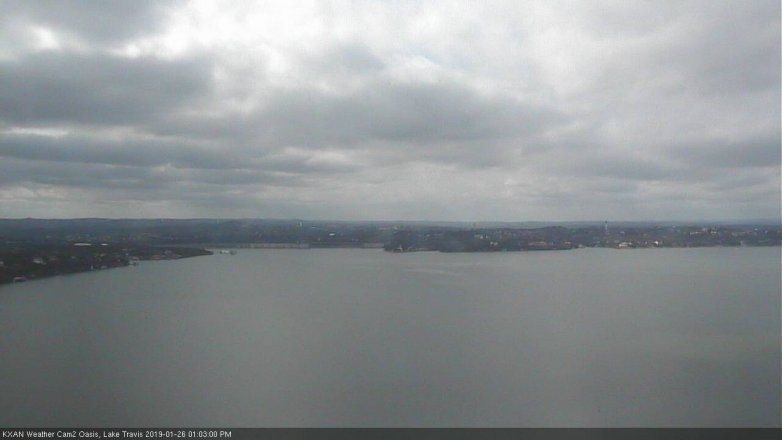 Lake Travis webcam, January 26, 2019 12:05 PM CT