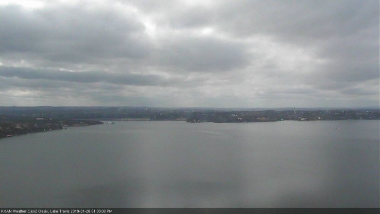 Lake Travis webcam, January 26, 2019 12:10 PM CT