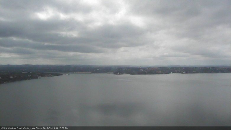 Lake Travis webcam, January 26, 2019 12:15 PM CT