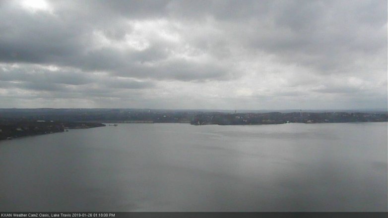 Lake Travis webcam, January 26, 2019 12:20 PM CT