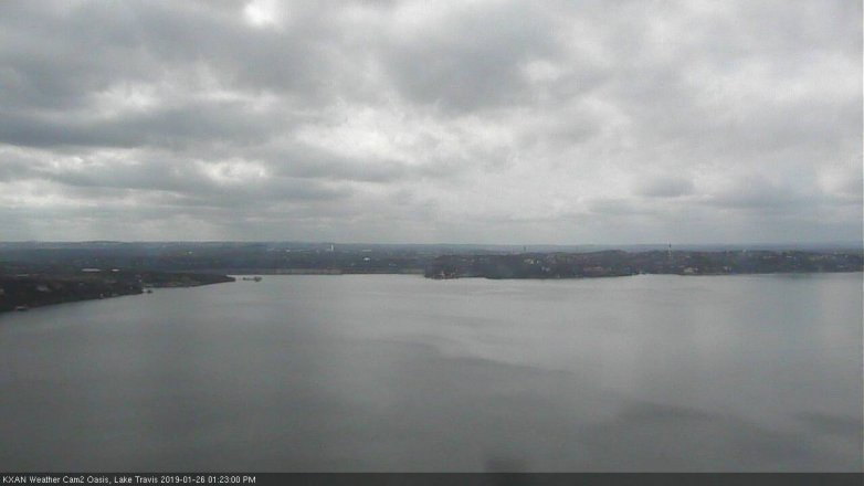 Lake Travis webcam, January 26, 2019 12:25 PM CT