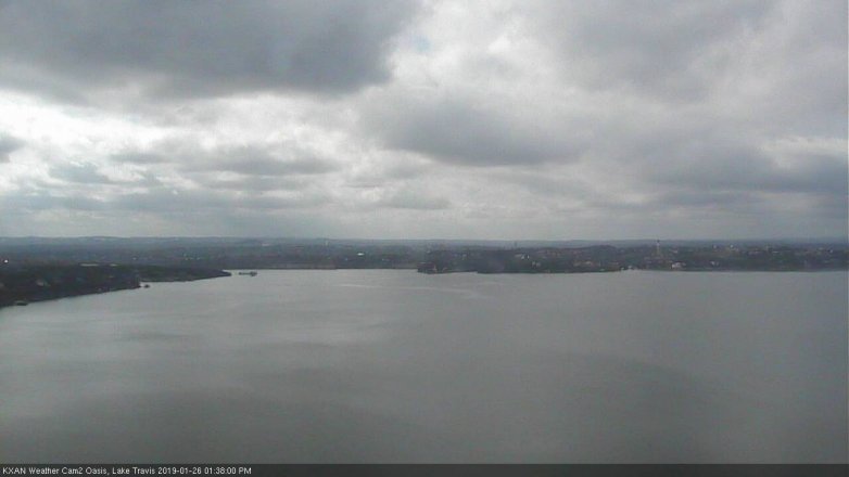 Lake Travis webcam, January 26, 2019 12:40 PM CT