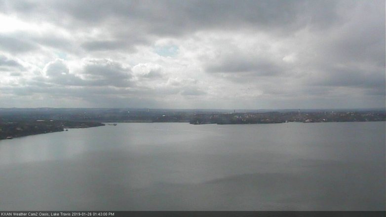 Lake Travis webcam, January 26, 2019 12:45 PM CT