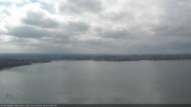 Lake Travis webcam, January 26, 2019 12:55 PM CT