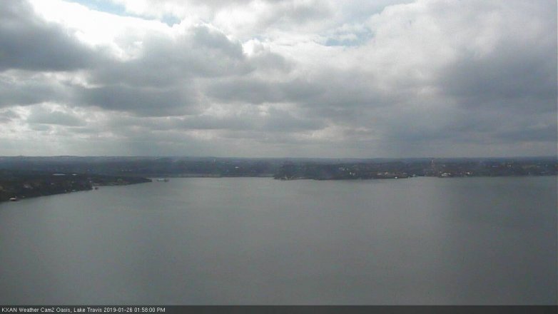 Lake Travis webcam, January 26, 2019 1:00 PM CT