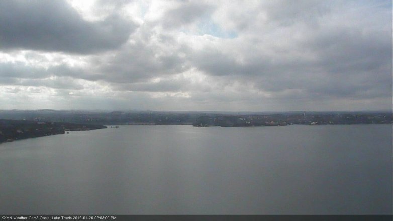Lake Travis webcam, January 26, 2019 1:05 PM CT