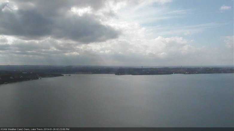 Lake Travis webcam, January 26, 2019 1:25 PM CT