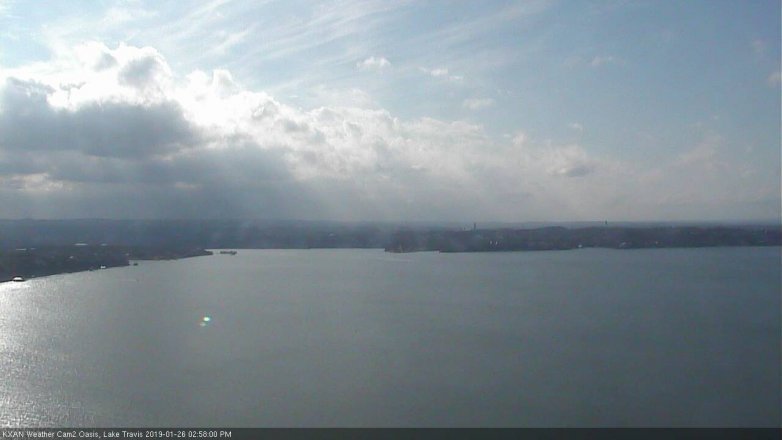 Lake Travis webcam, January 26, 2019 2:00 PM CT