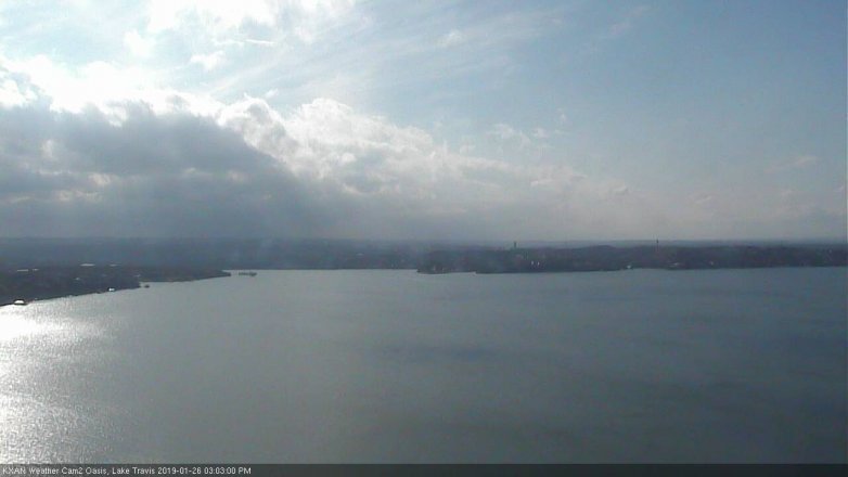 Lake Travis webcam, January 26, 2019 2:05 PM CT