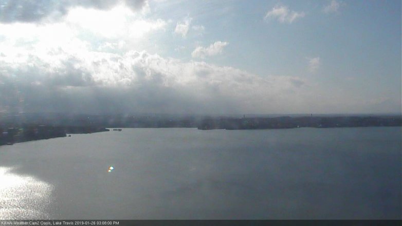 Lake Travis webcam, January 26, 2019 2:10 PM CT