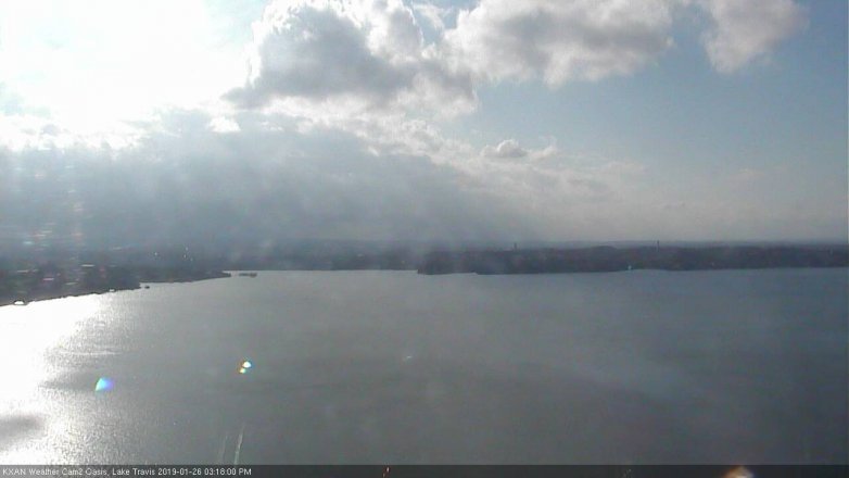 Lake Travis webcam, January 26, 2019 2:20 PM CT