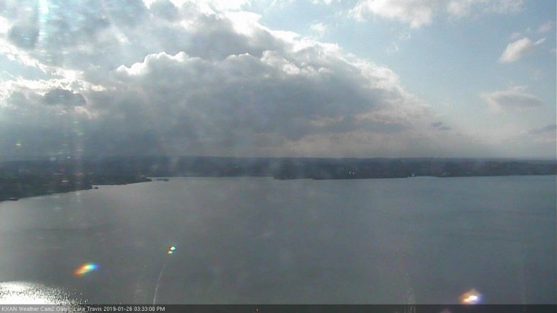 Lake Travis webcam, January 26, 2019 2:35 PM CT