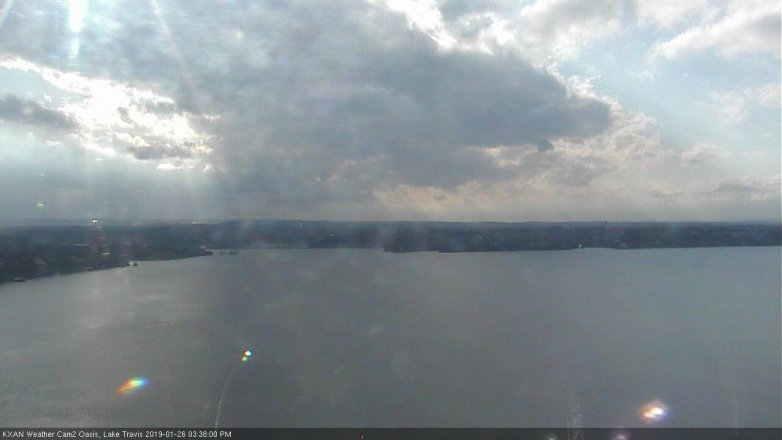 Lake Travis webcam, January 26, 2019 2:40 PM CT