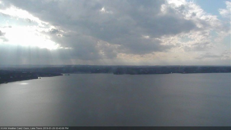 Lake Travis webcam, January 26, 2019 2:45 PM CT
