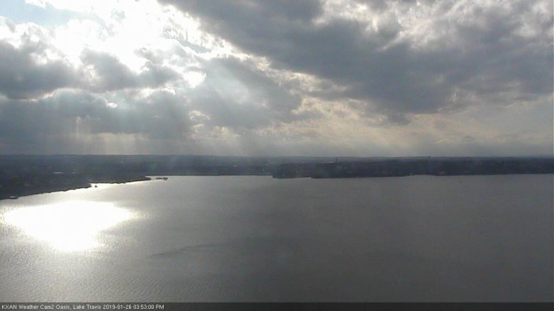 Lake Travis webcam, January 26, 2019 2:55 PM CT