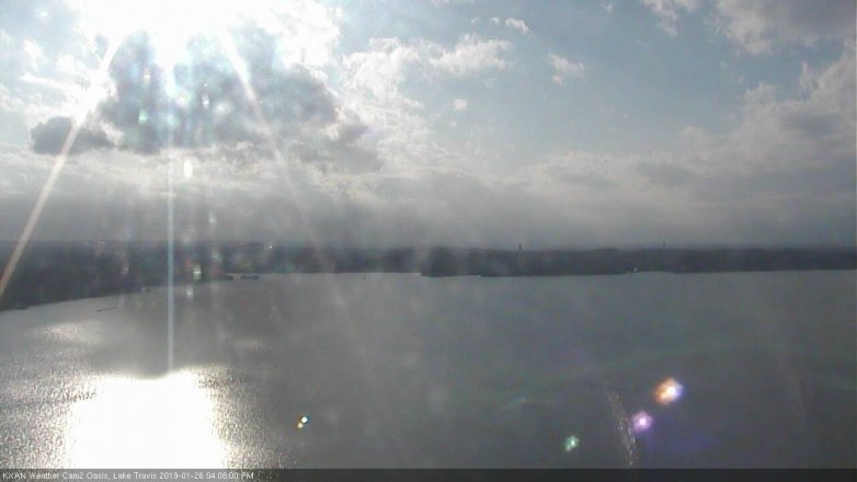 Lake Travis webcam, January 26, 2019 3:10 PM CT
