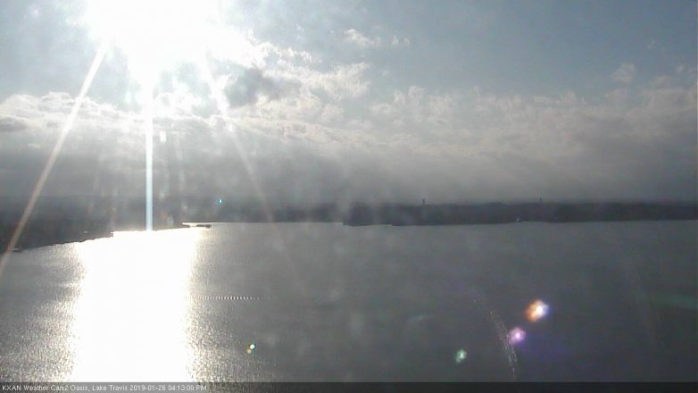 Lake Travis webcam, January 26, 2019 3:15 PM CT