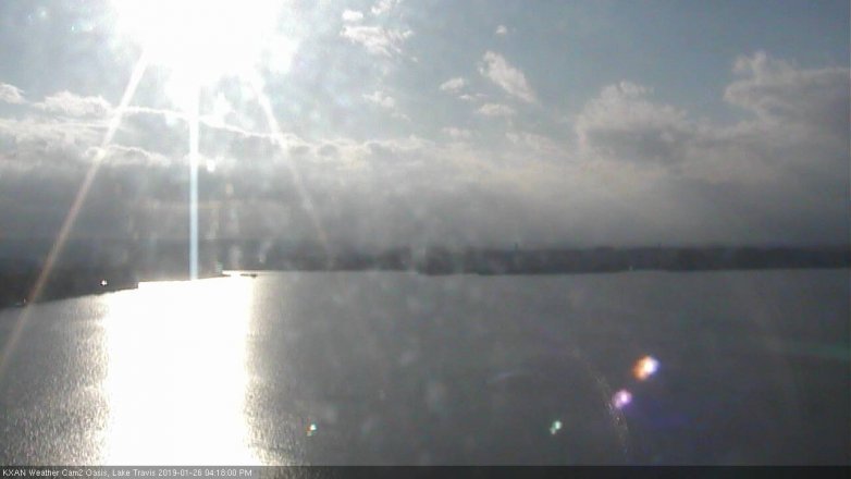 Lake Travis webcam, January 26, 2019 3:20 PM CT