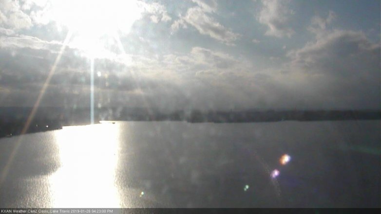 Lake Travis webcam, January 26, 2019 3:25 PM CT