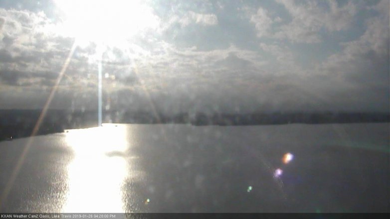Lake Travis webcam, January 26, 2019 3:30 PM CT