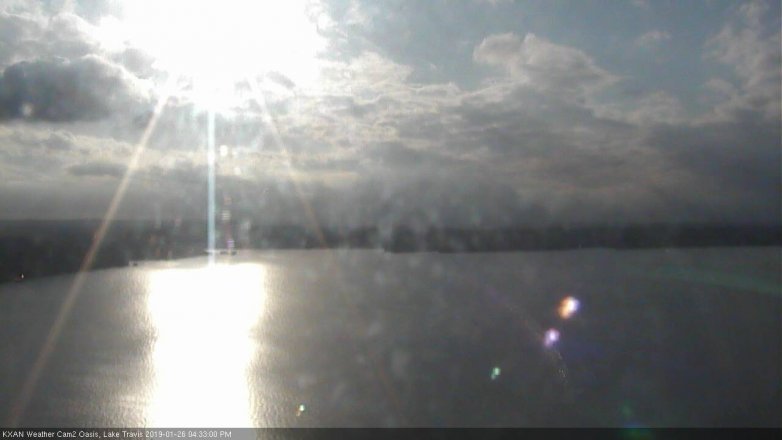 Lake Travis webcam, January 26, 2019 3:35 PM CT