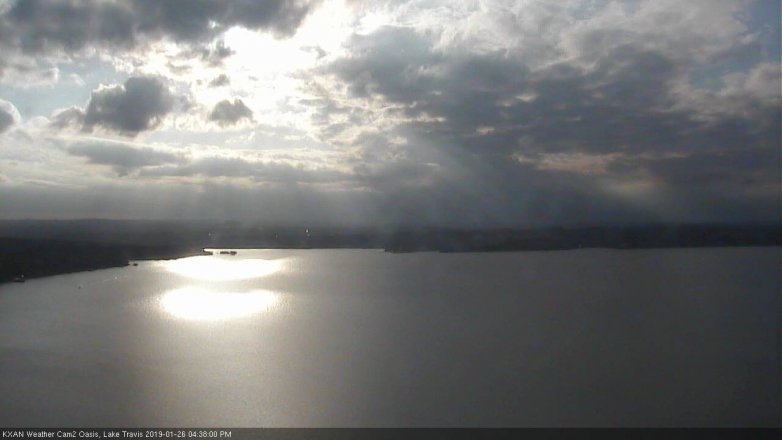Lake Travis webcam, January 26, 2019 3:40 PM CT